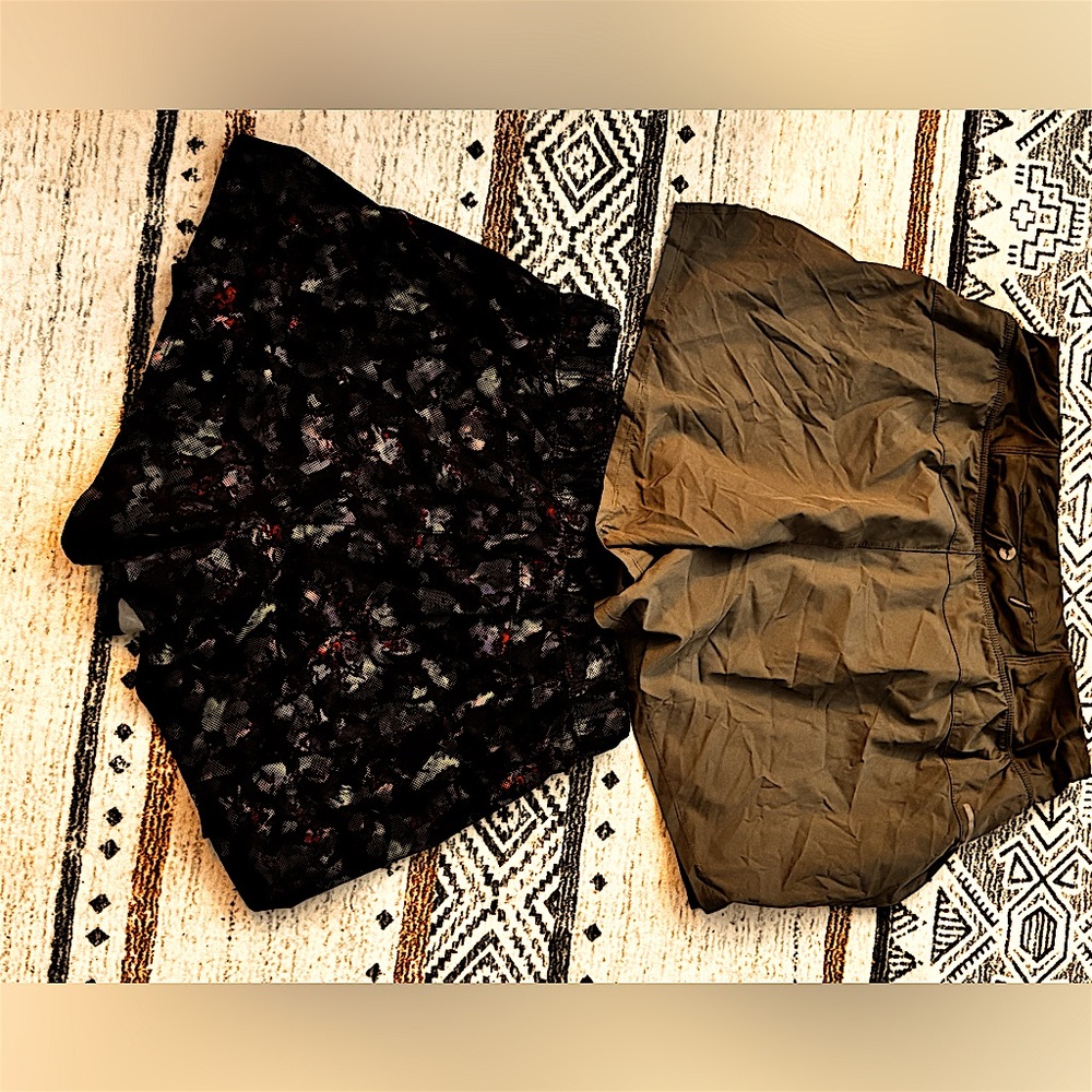 2-Pairs of Women's Flow Shorts with built in Short Comfortable+Flattering